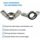 thumbnail image 3 of Tuercas de mariposa M12 (paquete de 5) galvanizadas para pernos y sujetadores - Certificado estándar de sujetadores de alta resistencia ISO965 DIN315 M12 (32 mm x 66 mm), 3 of 5