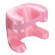 thumbnail image 3 of Silk Fabric Face Pillow, Memory Foam, Soft and Ergonomic Cushion, for Back Sleep, Pink, 3 of 4