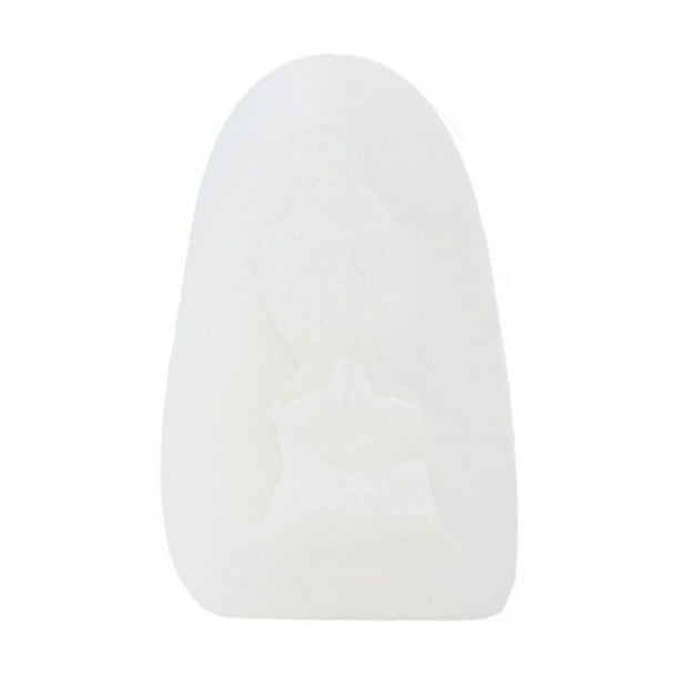 Molde de silicona para velas, molde para hacer velas, resina 3D decorativa abstracta artesanal Meditación 45cmx7cm
