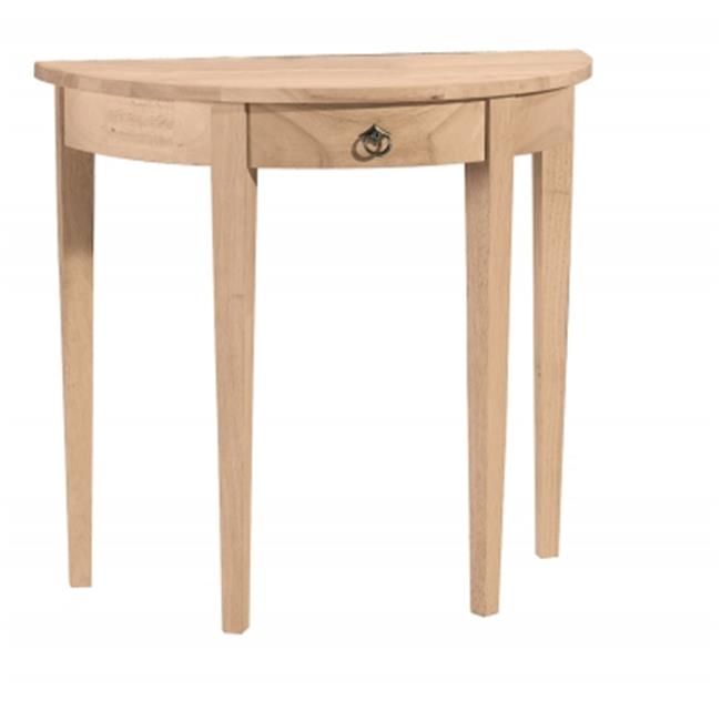 Half Round Table Unfiinished