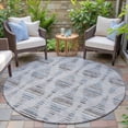 thumbnail image 3 of Dalyn Rugs Machine Washable Indoor/Outdoor Chantille ACN2027 Putty 8' x 8' Round Rug, 3 of 7
