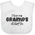 thumbnail image 3 of Inktastic I Love My Gramps with Hearts Boys or Girls Baby Bib, 3 of 4