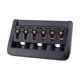 thumbnail image 1 of Puente Eléctrico para Guitarra 6 Cuerdas Ajustable Saddles Fijos de Latón Espaciado 10.5mm Aleación de Zinc Repuesto Adecuado para Músicos Modificació Negro, 1 of 9