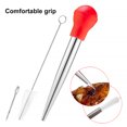thumbnail image 2 of Kearding Juego de Baster de pavo con bombilla de silicona, agujas de jeringa de acero inoxidable, cepillo de limpieza, herramienta de condimento Type2 NO2, 2 of 6