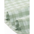 thumbnail image 7 of DARING DIVA Women's Gingham Peplum Square Neck Sleeveless Plaid Blouse XL Light Green, 7 of 7