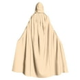 thumbnail image 2 of Capa unisex para mujer, larga, con capucha, para cosplay, Halloween, color liso, 2 of 6