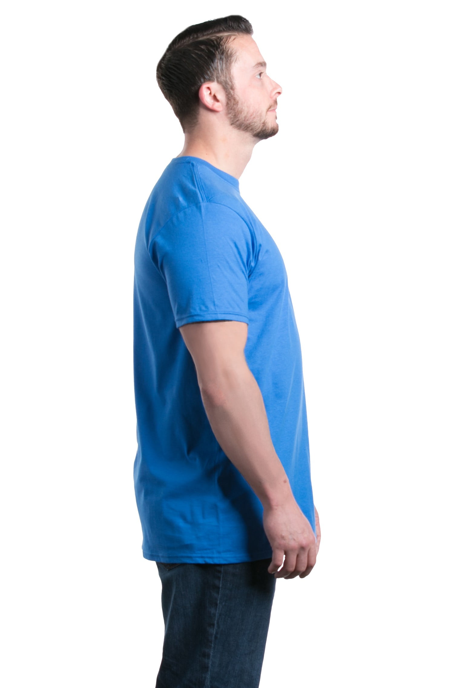 Shop4Ever Men's Love Puzzle Heart Autism Awareness Graphic T-shirt XXXX-Large Royal Blue