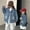 Blue, variant on Liyamei Kids Denim Workwear Jacket with Button Front for Fall Casual Outerwear Size 5-6 Years