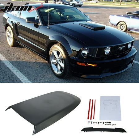 Abs Plastic Hood Scoop - Fits 05-09 Ford Mustang GT V8 Racing Hood Scoop Vent Black ABS
