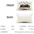 thumbnail image 5 of Christmas Pillow Covers 12x20 inch Christmas Tree Buffalo Porch Lumbar Pillow Covers Decor Farmhouse Outdoor Pillowcase for Couch Sofa, 5 of 6