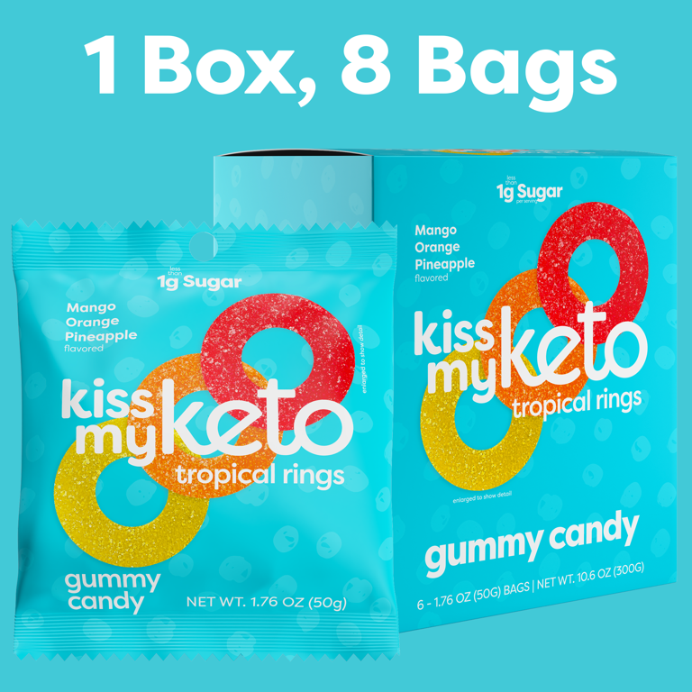 Kiss My Keto Gummies Candy – Low Carb Candy Gummy Bears, Keto Snack Pack –  Healthy Candy Gummys – Vegan Candy, Keto Gummy Candy – Keto Candy Gummies