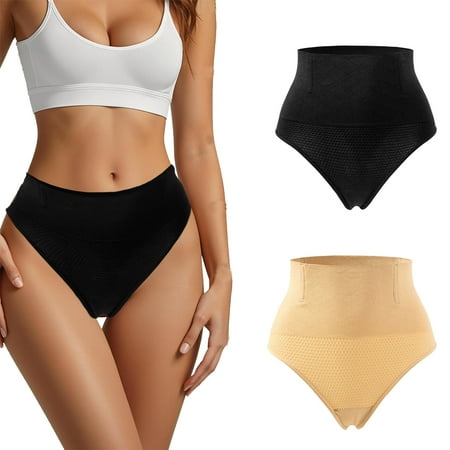 High Waist Thongs Shapewear Women Panties Flat Belly Lingerie Tummy Control Shaping Girdle Shaper Underwear Briefs