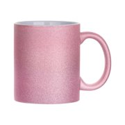 Craft Express Sublimation Printing Ceramic Mug - 11 oz, Gold Ombre Glitter, Pkg of 6