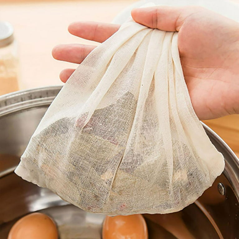  Organic Cheesecloth Nut Milk Bag Strainer 3-Pack, GOTS  Certified Cheese Cloths for Straining Food, Yogurt, Juice, Cold Brew Coffee  & Tea Filter - Reusable Butter Muslin Greek Yogurt Strainer: Home 
