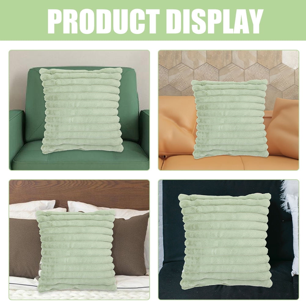 EXHUMKY Light Green Decorative Throw Pillow for Bedroom and Couch, Soft Cushion , 1 Piece