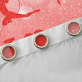 thumbnail image 4 of Castle Fairy Dance Gymnastics Girl Blackout Curtains Set of 2 (52x84 Each),Sparkling Sequin Window Curtains,Red White Curtains and Drapes,Ultra Soft Home Decor, 4 of 6