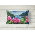 thumbnail image 2 of Carolines Treasures DAC1715PW1216 16 x 12 in. Unisex Washington Coast Rhododendrons in Watercolor Fabric Decorative Pillow, 2 of 4
