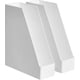 thumbnail image 1 of Rectangular Plastic Organizer - Magazine Rack, White, 2-Pack, 1 of 4