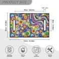 thumbnail image 5 of Jeiento Hippie Vintage 60s 70s Flower Golf Cart Seat Covers Breathable Golf Cart Seat Cushions Blanket Easy to Install, 5 of 5