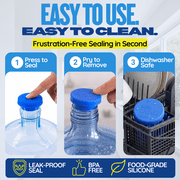 The Jug Plug Original Silicone Water Jug Cap, 2-Pack, for Standard 5-Gallon Water Bottles