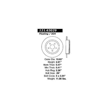 Gt Brake Lines - Go-Parts OE Replacement for 1989-1995 Chrysler LeBaron Rear Disc Brake Rotor for Chrysler LeBaron (Base / GT / High Line / Premium)