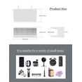 thumbnail image 3 of Organizador de pared para mesita de noche, tamaño pequeño, color blanco, modelo NOTMBESTM, 3 of 7