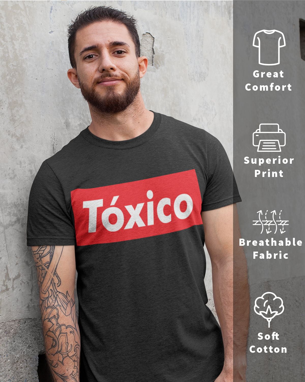  ShirtBANC Matching Toxico y Toxica Shirts for Men and Women  Funny Toxic Tee : Clothing, Shoes & Jewelry