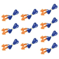 Product Image Soft Silicone Corded Ear Plugs Noise Cancelling Reusable Hearing Protection Earplugs, 10 pcs Pack