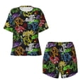 thumbnail image 4 of Picia Game Joysticks Pajamas Sets for Women Soft Short-Sleeved Pjs with Lounge Shorts Two Piece Sleepwear-Large, 4 of 9