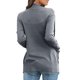 thumbnail image 3 of Puntoco moda mujer Casual manga larga sólido señoras bolsillo Tops abrigo suéter abrigo liquidación Puntoco Puntoco-5182, 3 of 4