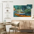 thumbnail image 5 of Elephant Stock Bank Of The Oise At Auvers Wall Art - Horizontal Canvas Wall Art - Living Room Wall Decor - Transportation Canvas - Gray And Teal Decor By Vincent Van Gogh - 24" x 16", 5 of 8