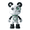 Black&White, variant on ROUASD Punk Mecha Bear 3D Metal Model Puzzle Kit – 140PCS DIY Assembly with Light-Up Eye, Collectible Desktop, Unique Gift for Adults (Black&White)