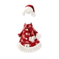 thumbnail image 2 of AZXY Christmas Porch Goose Outfit, 23" Fade‑Proof Wear for Porch Goose, Goose Clothes for Cement Goose, Goose Clothing for Goose Statue,Winter Xmas Decor for Yard Lawn Front Porch Patio Garden, 2 of 7