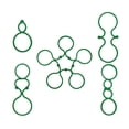 thumbnail image 2 of 500Pcs Plant Support Clips for Climbing Plants and Flowers Gardening Figure-Eight Securing Clips for Tomato Vines Trees and Securing Floppy Stems in Yard, 2 of 9