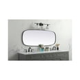 thumbnail image 5 of Elegant Decor Metal Frame Oval Mirror 24x60 Inch in Black, 5 of 10