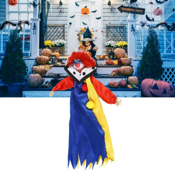 Muñeco De Payaso Para Halloween, Decoración Espeluznante Y Espeluznante, Adorno Colgante