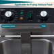 thumbnail image 5 of Yeshouse Freidora comercial eléctrica de acero inoxidable con cesta, tapa y protección contra sobrecalentamiento para restaurantes y cocinas domésticas, 5 of 8