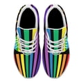 thumbnail image 2 of Rainbow Pride Shoes for Men Women, Unisex Fashion LGBT Gay Sneakers Lightweight Breathable Running Shoes Gift for Her Him White Size 6, 2 of 7