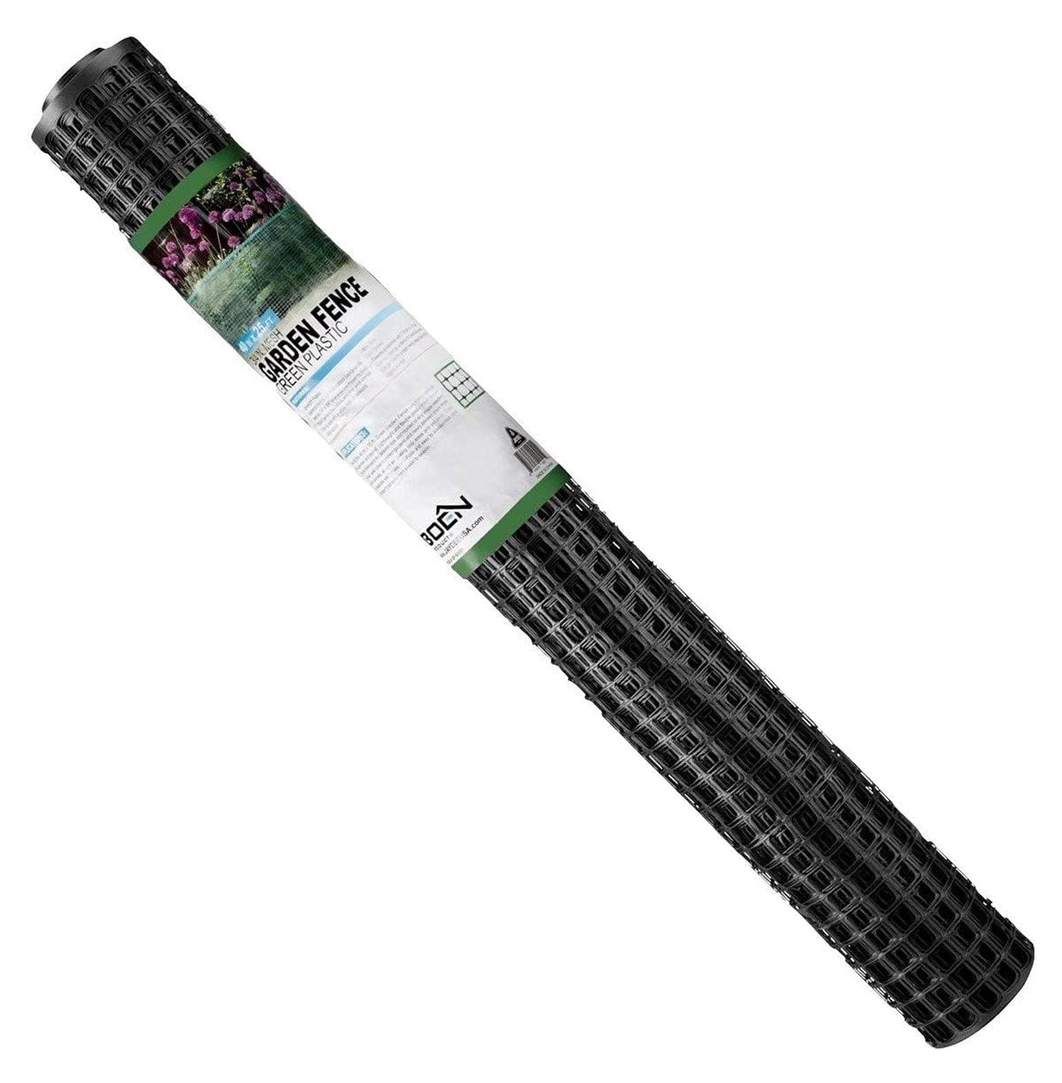 Garden Fence Temporary Barrier Outdoor Fence for Dog, Rabbit or Deer, Garden Netting Plastic Mesh Plant Protection (4' x 75', Black)