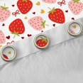 thumbnail image 4 of Manfei Cute Strawberry Blackout Curtains Set of 2 (38x54 Each),Pink Girly Bow Living Room Curtains, 4 of 6