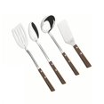 thumbnail image 1 of Juego de Utensilios Tramontina Acero Inoxidable Mango Madera, 1 of 2