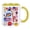 Yellow, variant on Patriotic 250th Anniversary of America Coffee Mug, 4th of July Memorial Day Festival Commemorative Cup, Stars and Stripes Flag Theme Novelty Teacup Gifts for Veteran Men Women