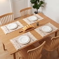 thumbnail image 3 of Unique Bargains 4pcs Cotton and Linen Washable Table Mats White 17.7"x13.8", 3 of 6