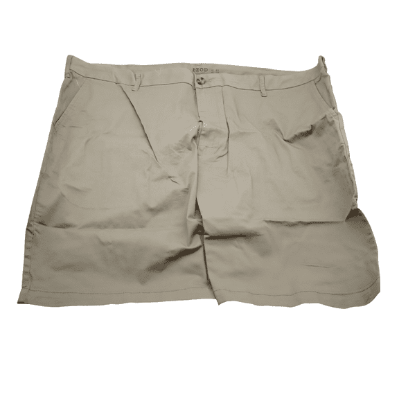 IZOD Men's Mid-Weight Saltwater Flat Front Chino Short Khaki 42