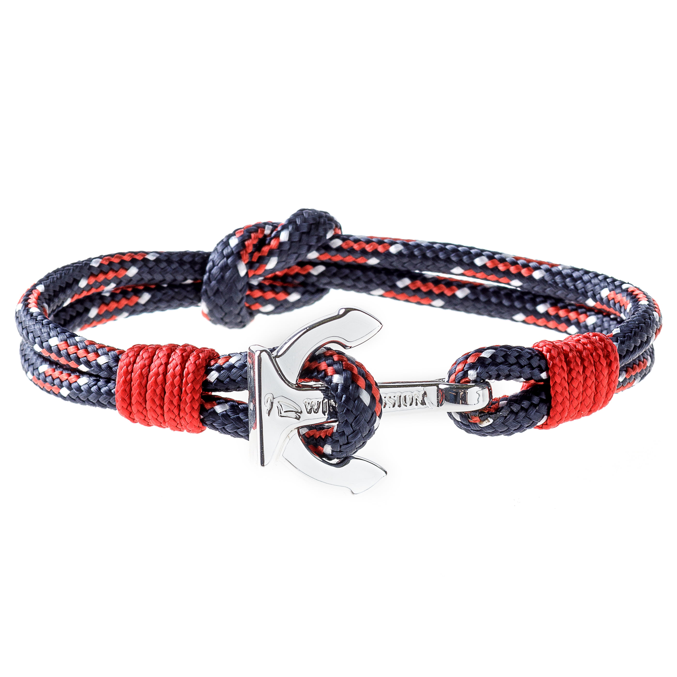 Wind Passion Premium Anchor Bracelet Durable Nautical Rope Cuff Wristband for Men Women 
