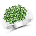 thumbnail image 1 of 1.93 Carat Genuine Chrome Diopside .925 Sterling Silver Ring QJ Model, 1 of 3