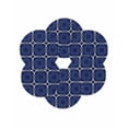 thumbnail image 7 of 13 Inch Round Placemats Set of 6, Navy Blue Boho Non Slip Heat Insulation PP Table Mats, Farmhouse Abstract Floral Aesthetic Washable Place Mats for Kitchen Dining Party Table Decor, 7 of 7