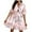 Pink, variant on Lilgiuy Women's Casual Summer Slim Printing Long Sleeve V Neck Ruffled Hem Dress Short Skirt Pink,12 2022 Fall Winter
