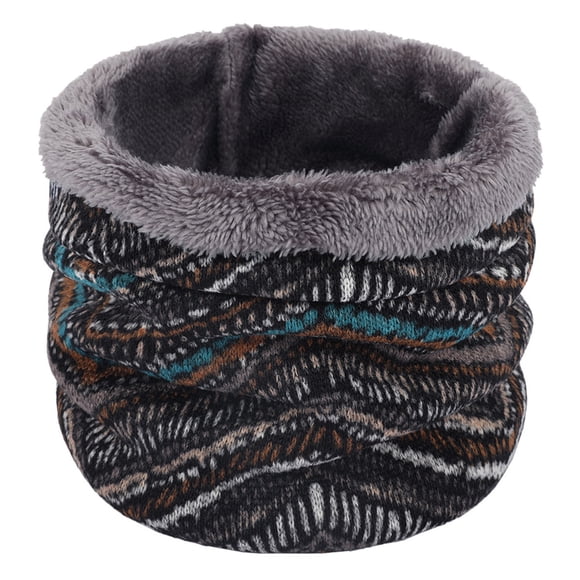 Neckerchief — Warm Knitted Neck Warmer Scarf For Men And Women Double Layer Cozy Neck Gaiter For Winter Outdoor Activities