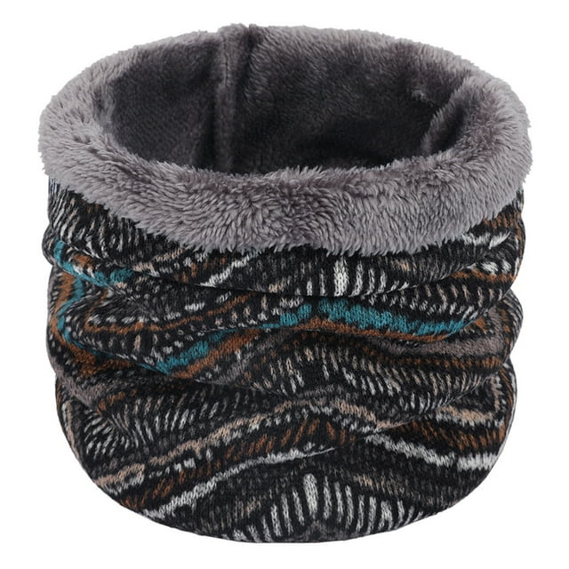 Cache-cou Foulard pour Activités Extérieures d'Hiver Douillet Cache-Cou Tricoté à Couches pour Hommes et Femmes